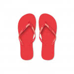 Chanclas publicitarias para empresas color Rojo