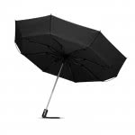 Elegante paraguas plegable personalizado color negro cuarta vista