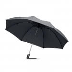 Elegante paraguas plegable personalizado color gris