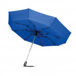 Elegante paraguas plegable personalizado color azul marino cuarta vista
