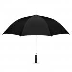 Paraguas corporativo de última generación color negro tercera vista