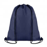 Mochilas de cuerdas originales con bolsillo color azul segunda vista
