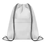 Mochilas de cuerdas originales con bolsillo color blanco