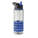 Elegante botella con logo para gimnasios 750ml color azul marino