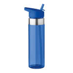 Botella promocional de tritán con boquilla 650ml color azul