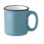 Taza con logo estilo vintage color azul