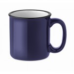 Taza con logo estilo vintage color azul marino