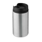Taza térmica promocional de 280ml color plateado mate