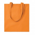 Bolsas de algodón de colores personalizadas de 140gr color naranja