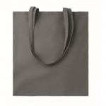 Bolsas de algodón de colores personalizadas de color gris oscuro