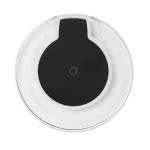 Base de carga wireless con luz led color negro cuarta vista