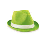 Sombrero promocional de poliéster color lima