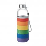 Botella de agua personalizada con funda multicolor 