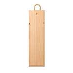 Caja para botella de vino de madera color madera segunda vista