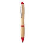 Bolígrafo de madera clásico color rojo segunda vista