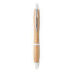 Bolígrafo de madera clásico color blanco