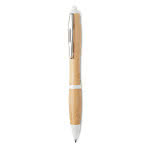 Bolígrafo de madera clásico color blanco segunda vista
