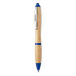 Bolígrafo de madera clásico color azul real segunda vista