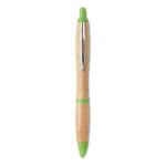 Bolígrafo de madera clásico color verde lima