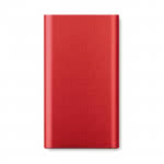 Cargador inalámbrico y powerbank de 400mAh color rojo segunda vista