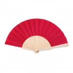 Abanicos personalizados baratos color rojo
