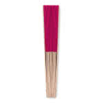 Abanicos personalizados baratos color fucsia segunda vista