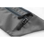 Riñoneras con un bolsillo para runners color gris vista general