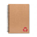 Libreta personalizada ecológica color rojo