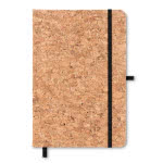 Libreta A5 personalizable con tapas de corcho color negro