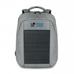 Mochilas de merchandising con cargador solar vista principal