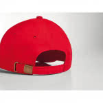 Gorra serigrafiada de alta calidad color rojo segunda vista
