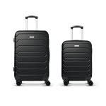 Set de dos maletas para regalar en promociones color negro tercera vista