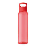 Botellas de cristal personalizadas con logo color rojo tercera vista