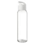 Botellas de cristal personalizadas con logo color blanco