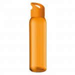 Botellas de cristal personalizadas con logo color naranja