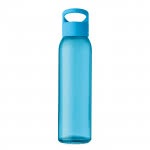 Botellas de cristal personalizadas con logo color turquesa tercera vista