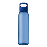 Botellas de cristal personalizadas con logo color azul real tercera vista