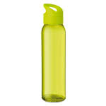 Botellas de cristal personalizadas con logo color verde lima