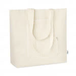 Bolsa de algodón reciclado para publicidad color beige