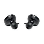 Set de 2 auriculares bluetooth con base color negro cuarta vista