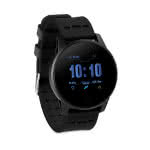 Reloj smartwatch con logotipo color negro