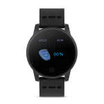 Reloj smartwatch con logotipo color negro tercera vista