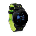 Reloj smartwatch con logotipo color verde lima cuarta vista con logo