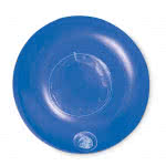 Portalatas inflable personalizado de PVC color azul tercera vista