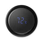 Termos personalizados con termómetro color negro segunda vista