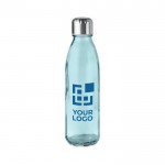 Botella de vidrio con tapón de acero vista principal