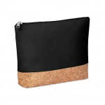 Neceser personalizado de algodón y corcho color negro cuarta vista