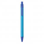 Bolígrafos ecológicos promocionales color azul segunda vista