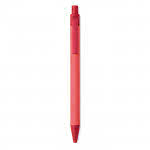 Bolígrafos ecológicos promocionales color rojo segunda vista