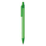 Bolígrafos ecológicos promocionales color verde lima